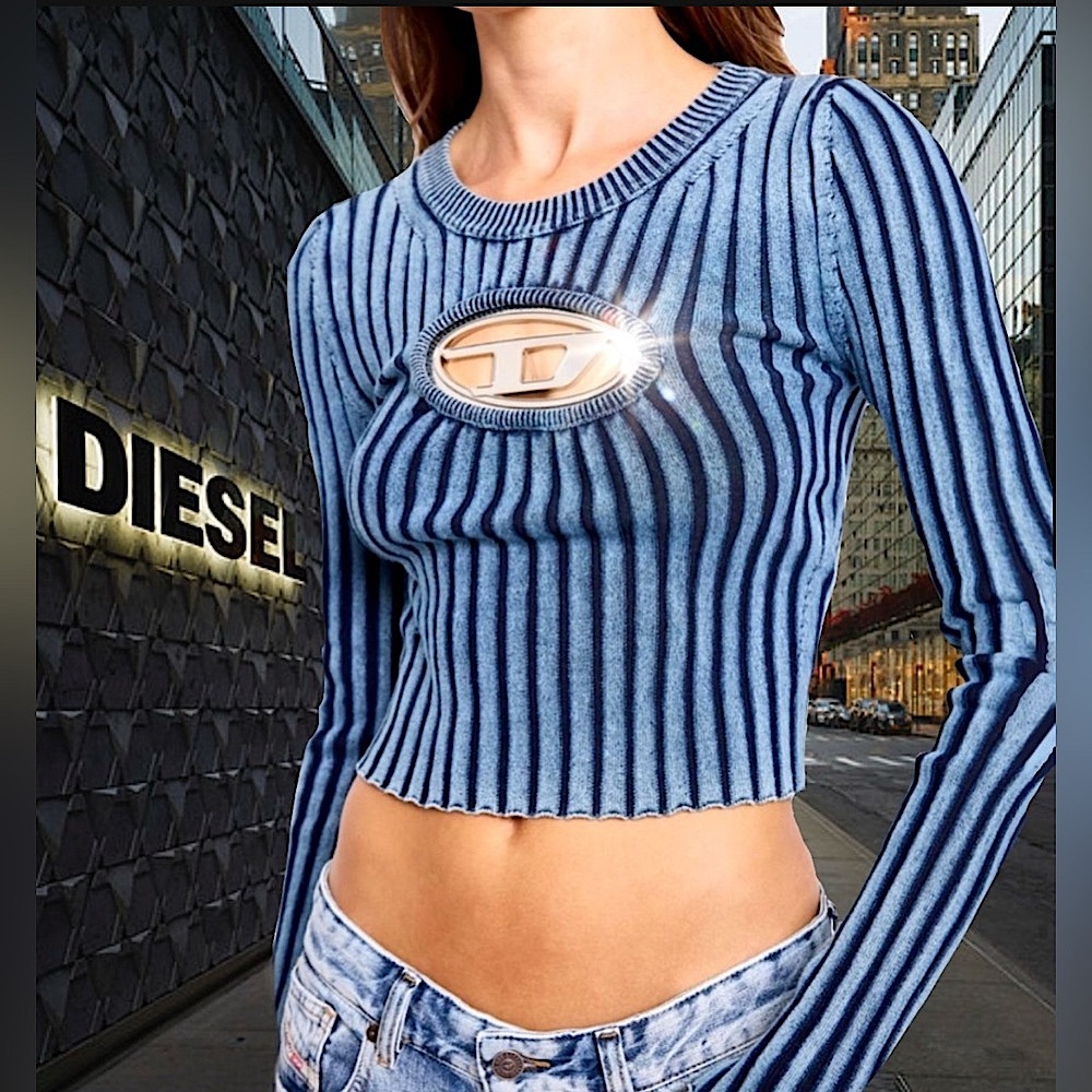 DIESEL M-Anchor Knit Sweater.